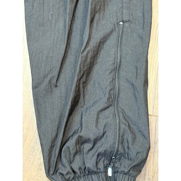 Vintage 90s USA Olympics Black Womens Tracksuit XL Nylon Lined Logo Drawstring - Picture 9 of 14